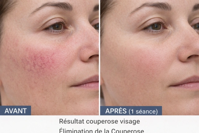 lésions vasculaires visage