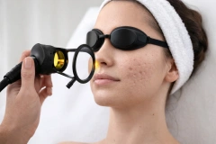 Séance clinique avec système laser CO2 fractionné médical