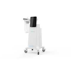 ：HIEMTFACE aesthetic device on wheels with touchscreen and multiple electrode applicators