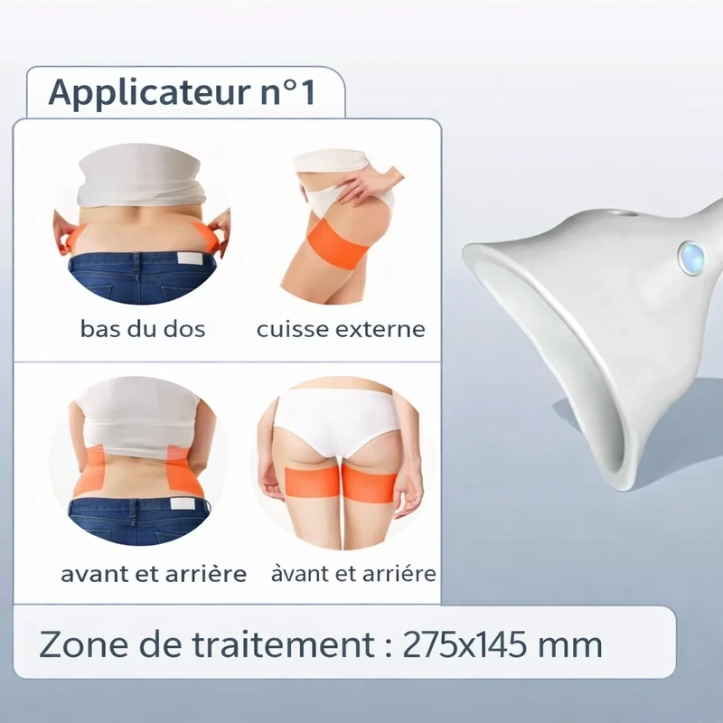 Machine de cryolipolyse 360° refroidissement — 6 poignées & 6 applicateurs | Emmalaser