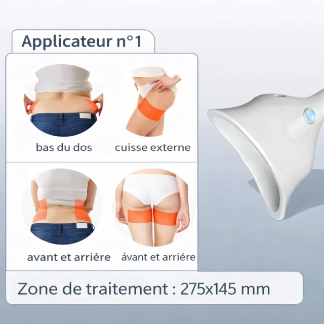 Machine de cryolipolyse 360° refroidissement — 6 poignées & 6 applicateurs | Emmalaser