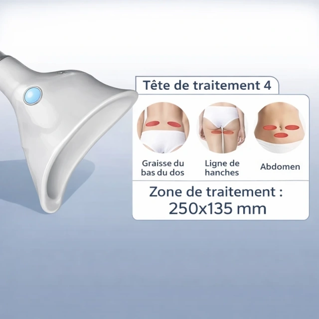 Machine de cryolipolyse 360° refroidissement — 6 poignées & 6 applicateurs | Emmalaser