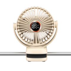 M24 table fan desk fan clip fan with battery digital display