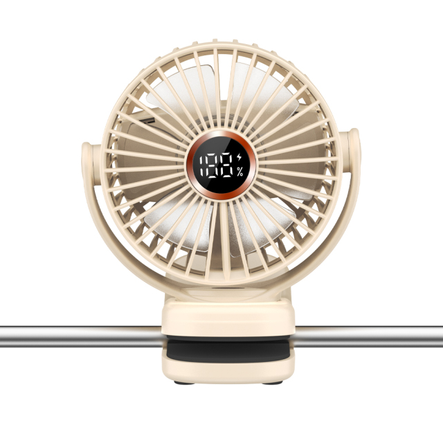 M24 table fan desk fan clip fan with battery digital display