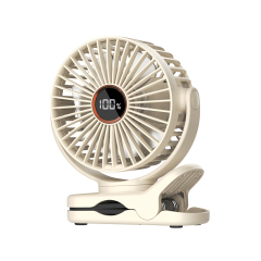 M24 table fan desk fan clip fan with battery digital display