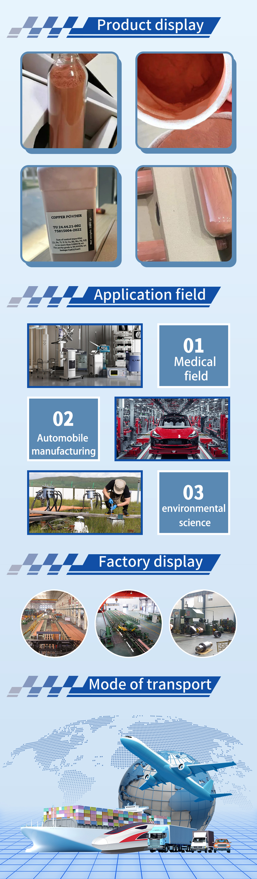 Isotopic copper powder