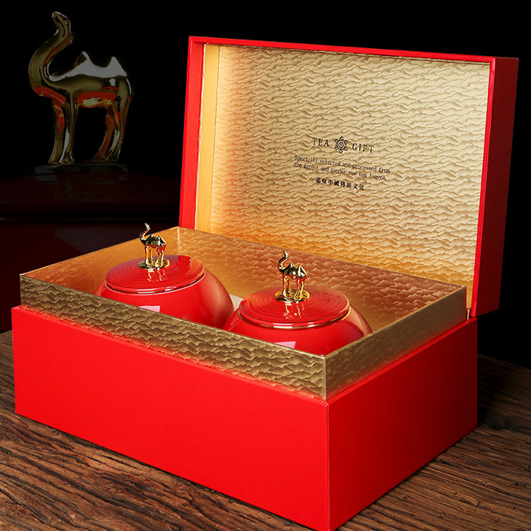 Jin Junmei black tea tea super authentic fragrant Wuyishan Tongmuguan ceramic pot gift box gift for elders