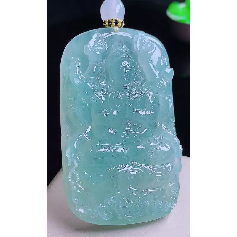 Blue Sky-Blue Thousand-Hand Avalokitesvara Pendant