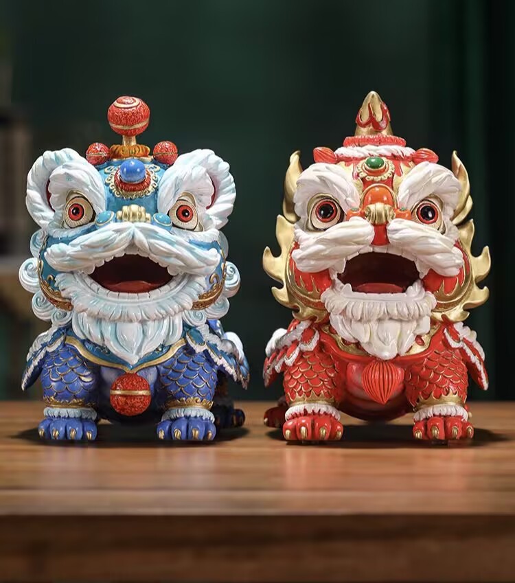 The Auspicious Lion Dance Ornament