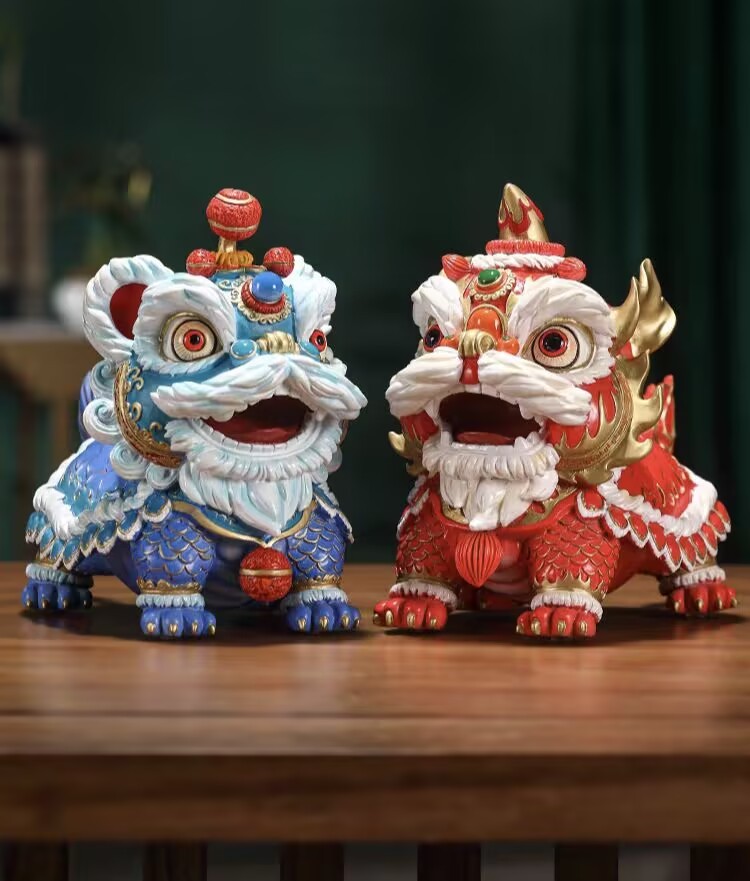 The Auspicious Lion Dance Ornament