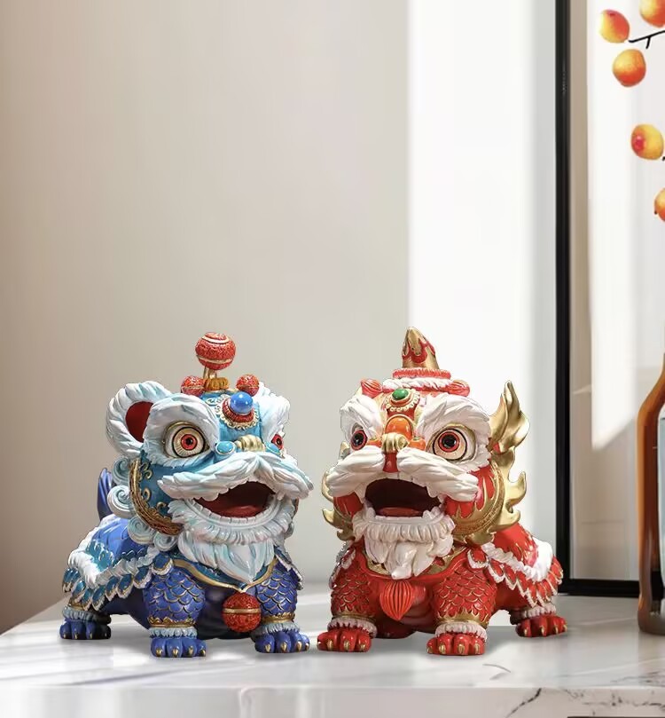 The Auspicious Lion Dance Ornament