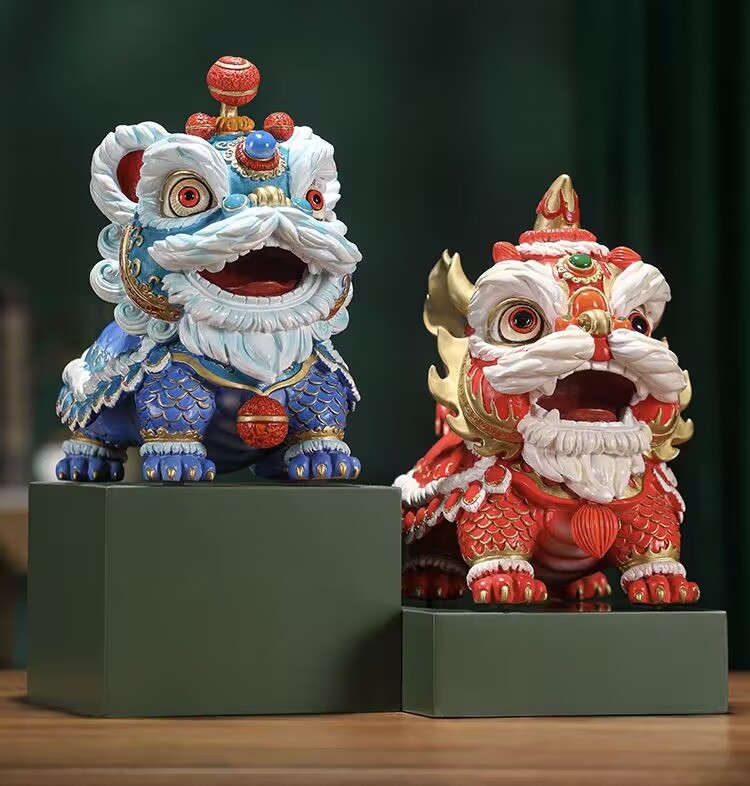 The Auspicious Lion Dance Ornament