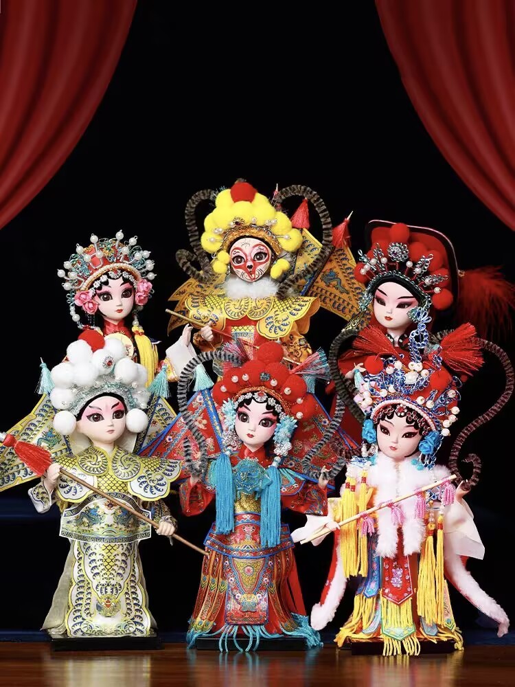 9-Inch Peking Opera Character Dolls