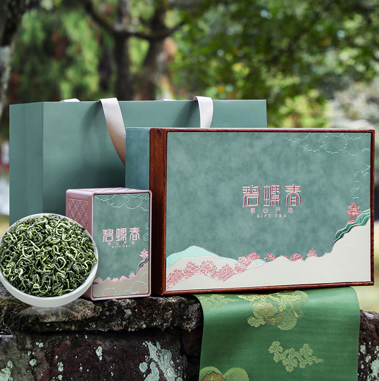 Before Ming Dynasty, Longjing Festival Gifts to Elders Biluochun Tea Gift Boxes Tea Drink Luzhou-flavor Green Tea Wholesale
