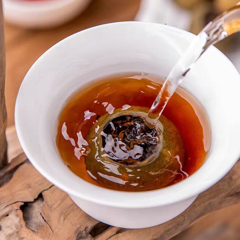 Xinhui Xiaoqing Mandarin Pu'er Tea Gift Gift New Year Tea Gift Box Palace Yunnan Pu'er Ripe Tea Mandarin Pu'er Tea
