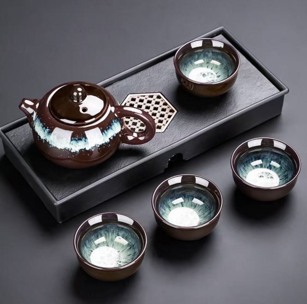 Porcelain Brand Tea Lightweight Portable Ceramic Kung Fu Tea Set (Small)