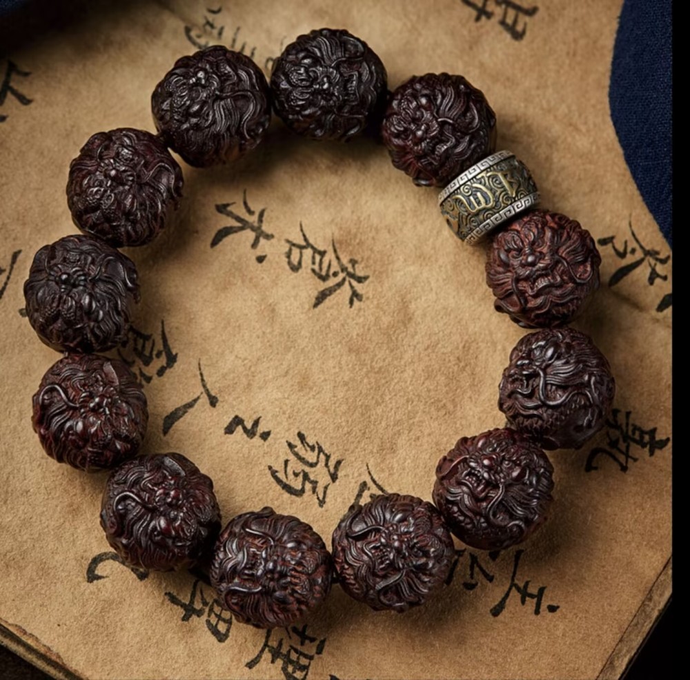 Dominant Dragon Ball Six-Syllable Mantra Bracelet