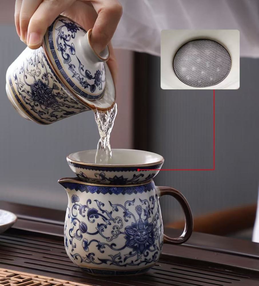 Ebony household tea tray and tea table set (including a whole set of kung fu tea set)