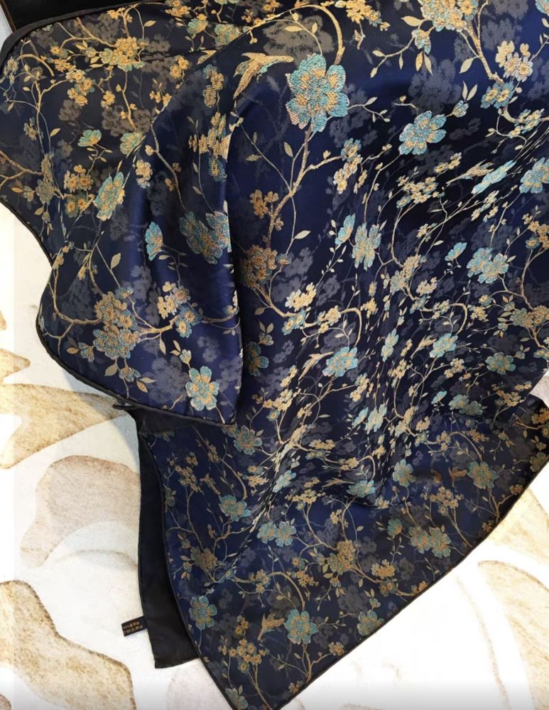 pure silk shawls and brocade silk scarves