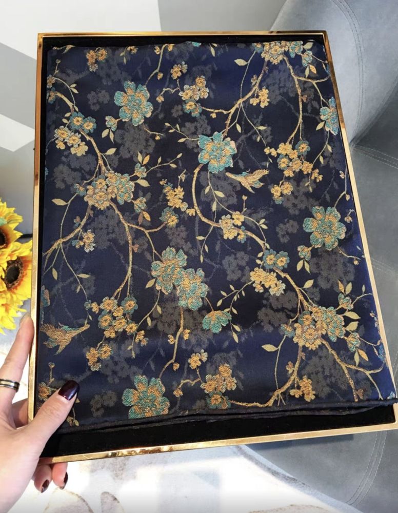 pure silk shawls and brocade silk scarves