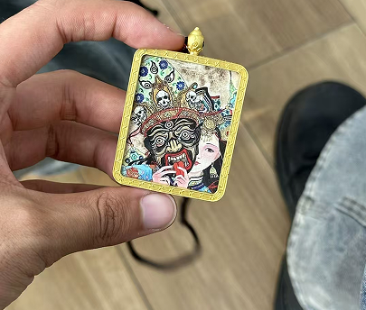 Past and Present Tibetan Thangka Tashi Lhamo Pendant