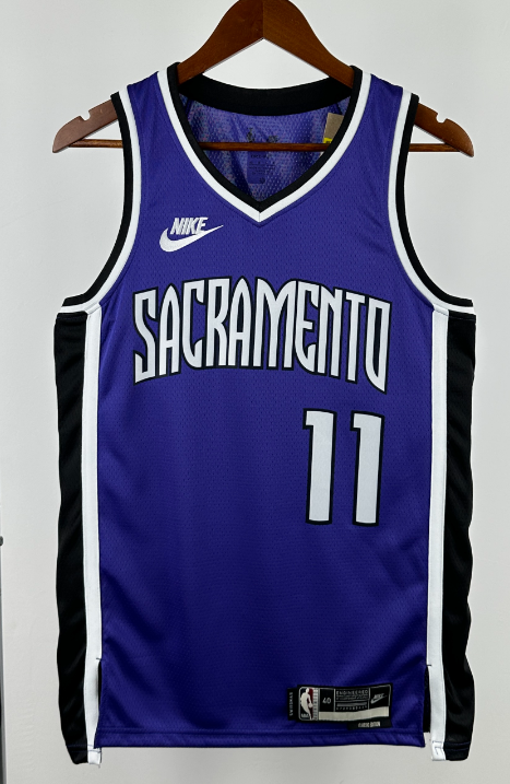 Kings  NBA basketball jersey, 24 25  jersey, adult men's tank top jersey DEROZAN  10 SABONIS 11 FOX 5