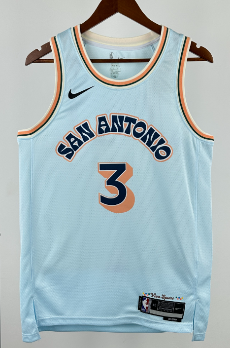 Denver Nuggets NBA basketball jersey, 24 25 NBA jersey, adult men's tank top jersey FOX 4  SOCHAN 10 PAUL 3 WEMBANYAMA 1