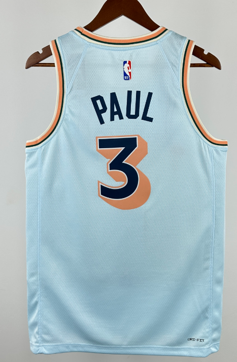 Denver Nuggets NBA basketball jersey, 24 25 NBA jersey, adult men's tank top jersey FOX 4  SOCHAN 10 PAUL 3 WEMBANYAMA 1