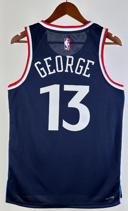 Clippers NBA basketball jersey,  jersey, adult men's tank top jersey GEORGE 13  LEONARD 2 HARDEN 1 WESTBROOK 0