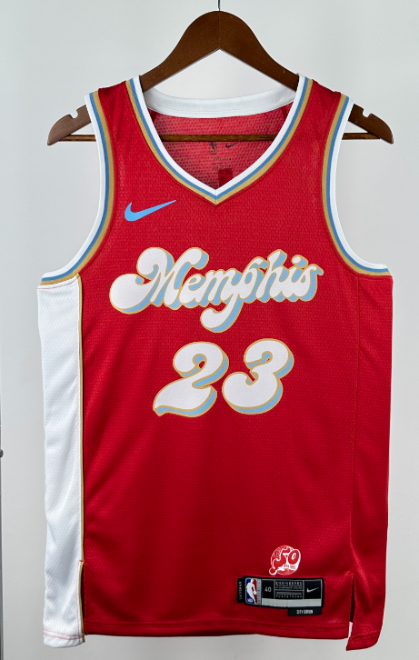 Grizzlies  NBA basketball jersey, 24 25  jersey, adult men's tank top jersey  ROSE 23 MORANT 12  KAWAMURA 17