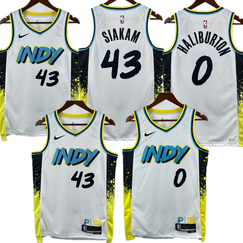 walker NBA basketball jersey, 24 25  jersey, adult men's tank top jersey  KSIAKAM  43  HALIBURTON 0