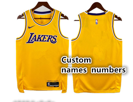 Custom names and numbers Lakers' Warrior  NBA basketball jersey, Los Angeles Lakers' James adult men's tank top jersey The name and number can be customized
