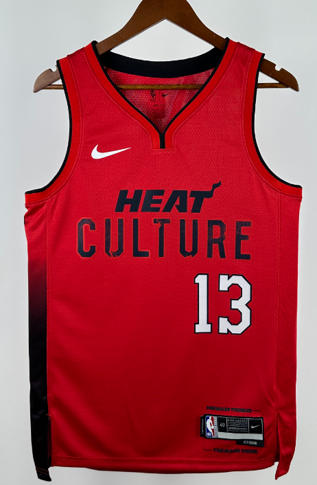 Heat team NBA basketball jersey,24 25  jersey, adult men's tank top jersey JAQUEZ JR.  11   WADE 3  JAMES 6 BUTLER 22  ADEBAYO 13  HERRO 14