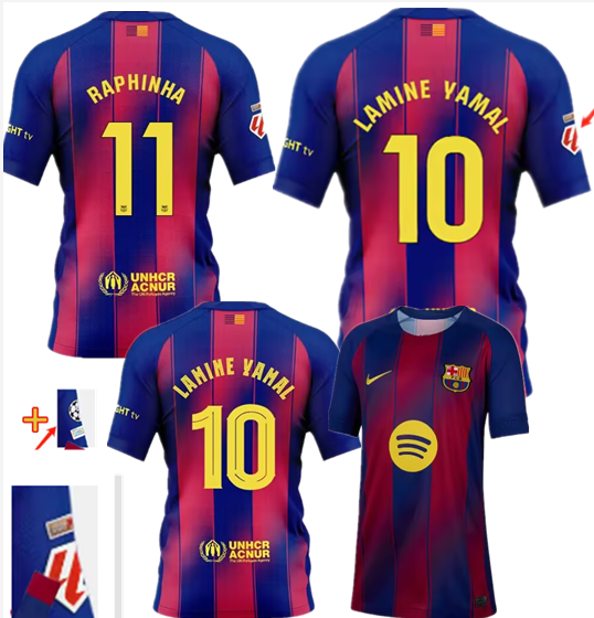 25 26  Barcelona jerse Home and away 2025 2026 Barcelona soccer jersey 10-20 days. It will arrive in your country