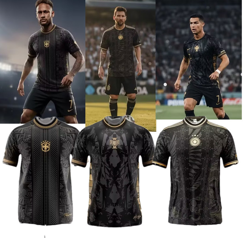 Messi, Ronaldo 2026 souvenir edition Brazil, Argentina, Portugal jersey  New adult 26 27 Brazil, Argentina, Portugal soccer jersey 10-20 days. It will arrive in your country