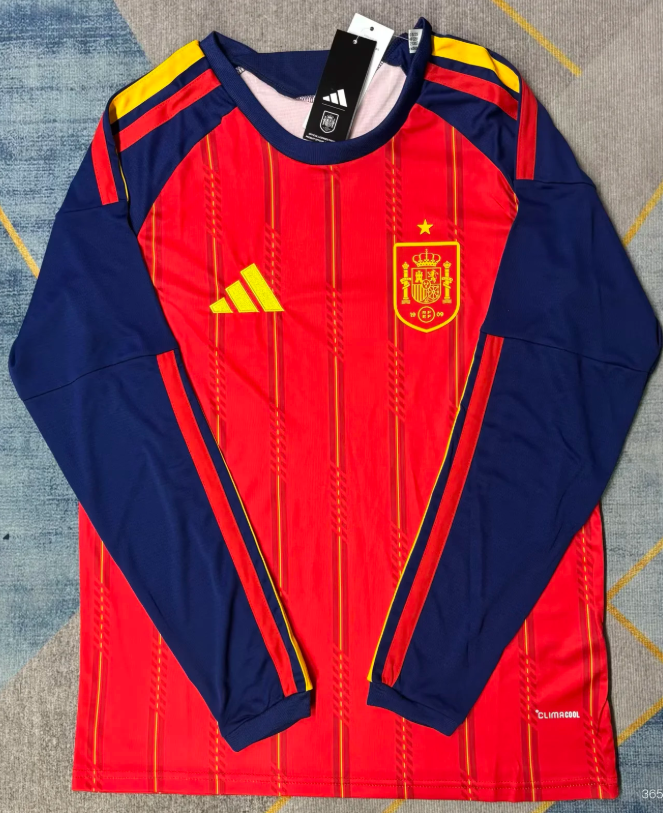 long sleeve 2026 Portugal Mexico  Argentina Germany Italy Japan Columbia Belgium jersey Home away New adult 26 27 Spain soccer jersey 10-18 days. It will arrive in your country