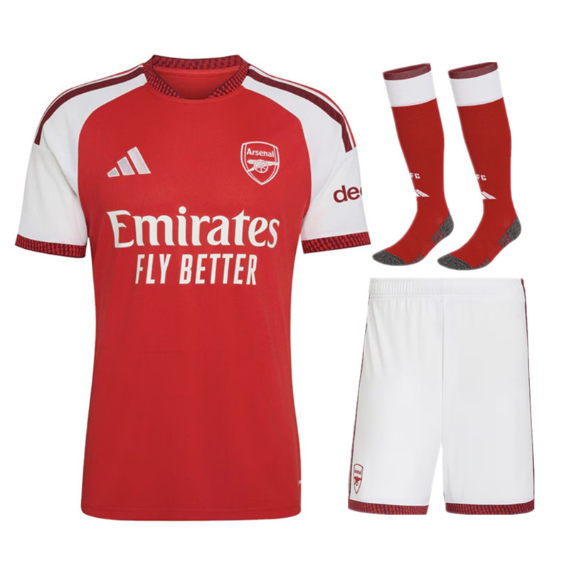 adult kit kids kit 2026 Arsenal Home jersey New 26 27 Arsenal Home soccer jersey 10-20 days. It will arrive in your country