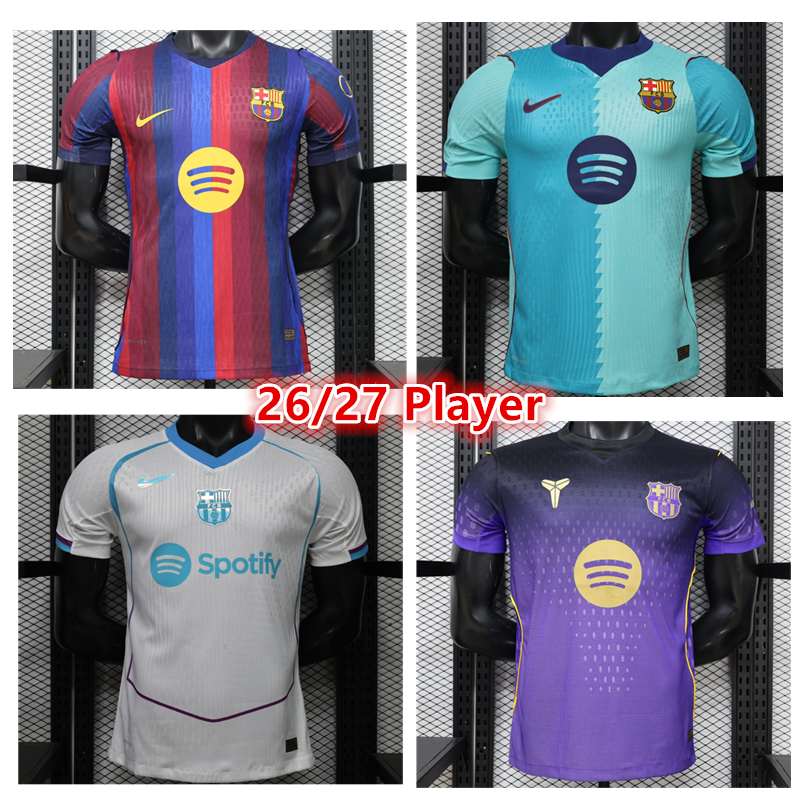 New 26 27 Barcelonal Player edition  jersey Home and away New adult 2026 2027 Barcelona soccer jersey 7-15 days. It will arrive in your country