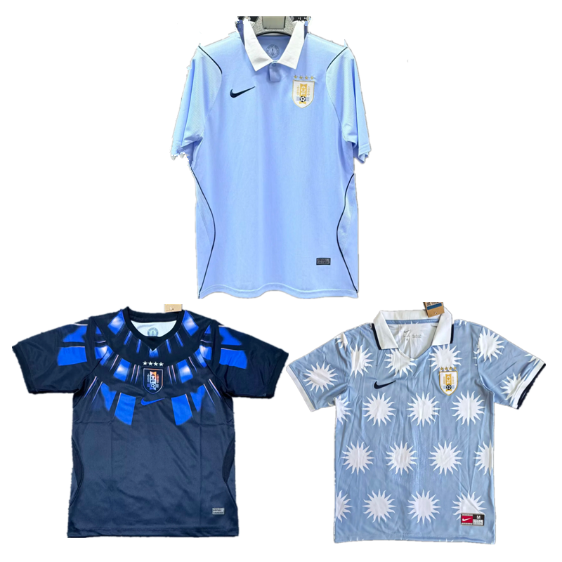 New 2026 Uruguay World Cup National Team Uruguay jersey Home and away New adult 2026 2027 Uruguay soccer jersey 10-20 days. It will arrive in your country