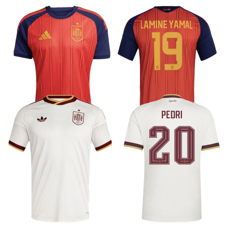 New 2026 Spain World Cup National Team Spain jersey Home and away New adult 2026 2027 Spain soccer jersey 10-20 days. It will arrive in your country