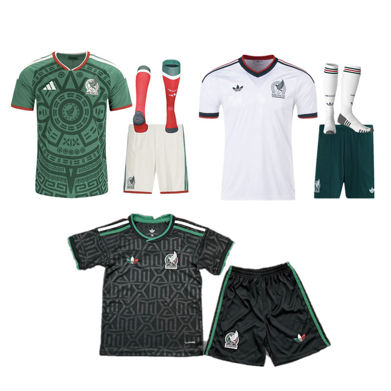 New 26 27 Mexico World Cup jersey adult kit kids kit Home and away 2026 2027 Mexico World Cup soccer jersey 10-18 days. It will arrive in your country