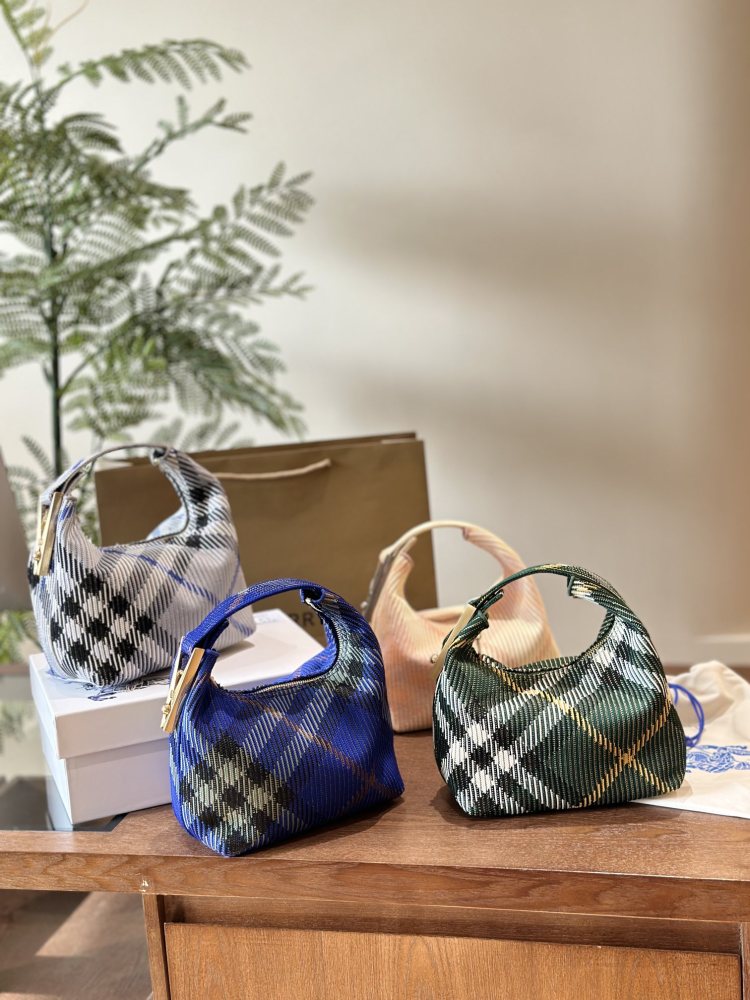 Burberry latest collection, Peg series handbags