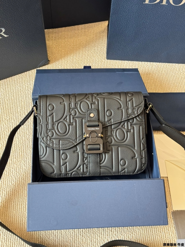 Dior Gravity Embossed Rider Messenger Bag