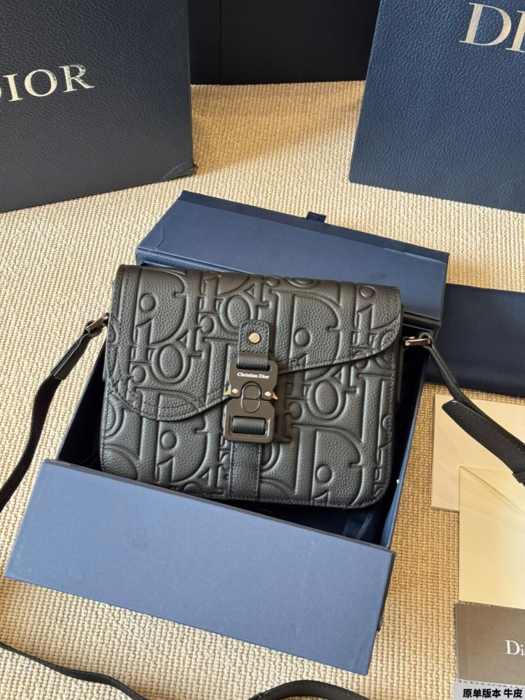 Dior Gravity Embossed Rider Messenger Bag