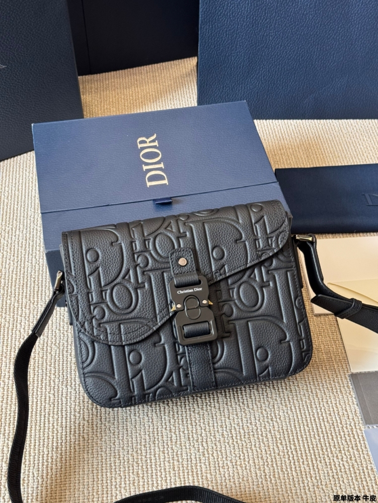 Dior Gravity Embossed Rider Messenger Bag