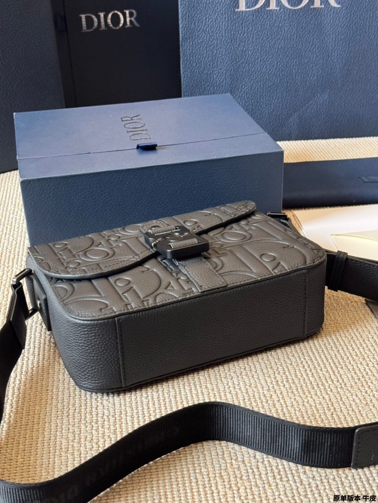 Dior Gravity Embossed Rider Messenger Bag