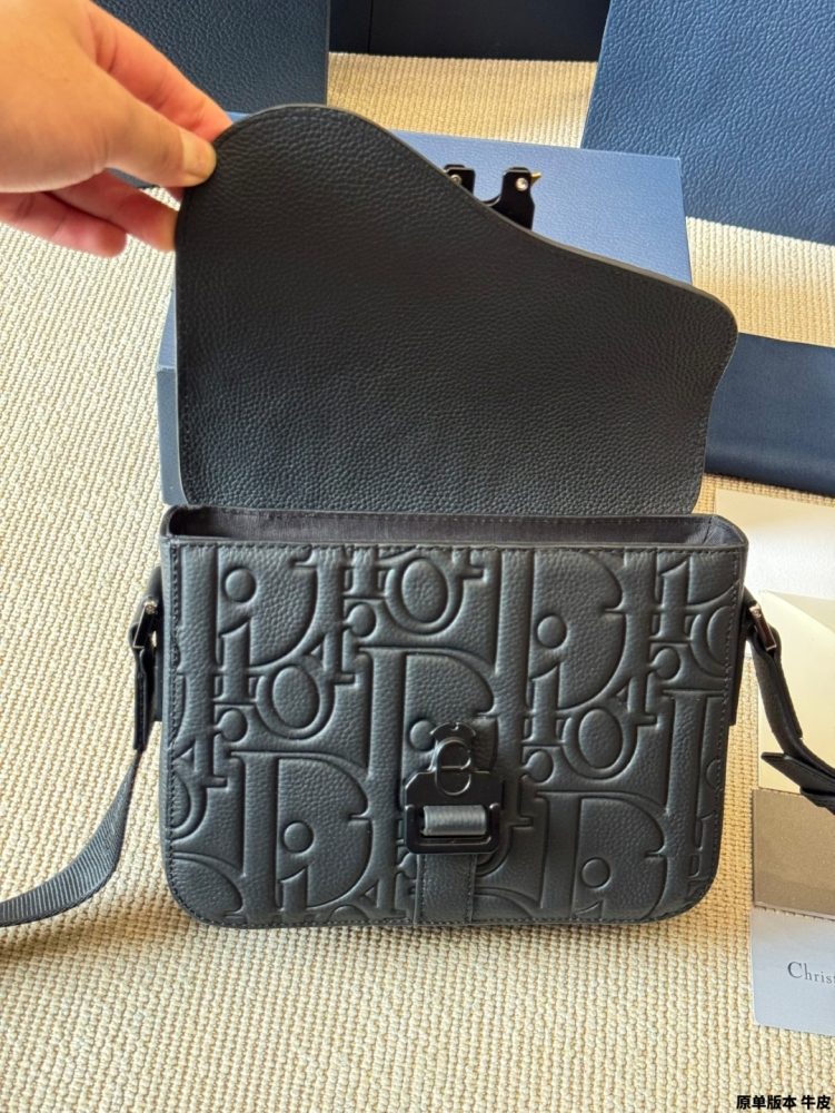 Dior Gravity Embossed Rider Messenger Bag