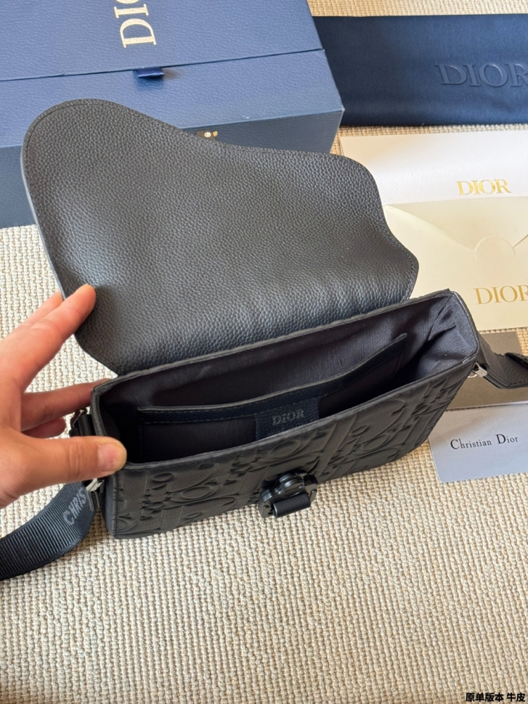 Dior Gravity Embossed Rider Messenger Bag