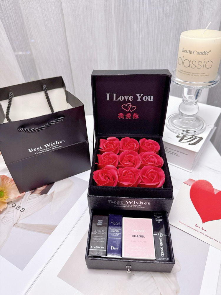Valentine's Day Gift Box - Love's Name Sample 9 Flower Gift Box