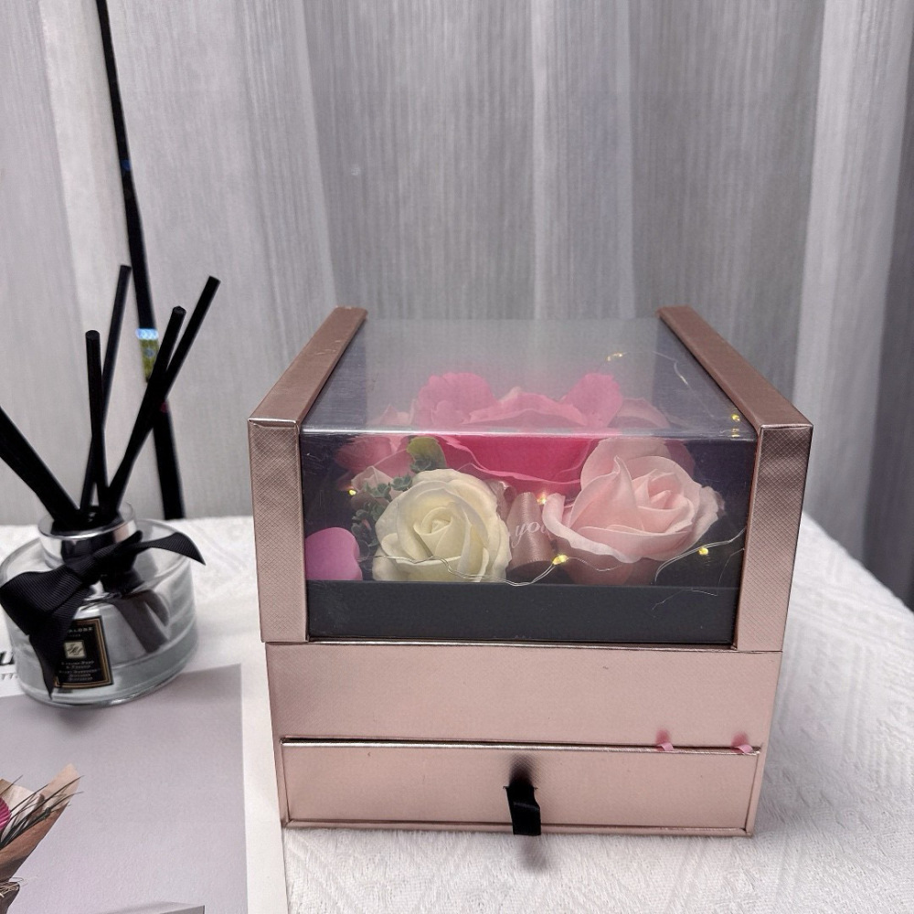 Valentine's Day Gift - Chanel Encounter Pink Double-Layered Metal Gift Box